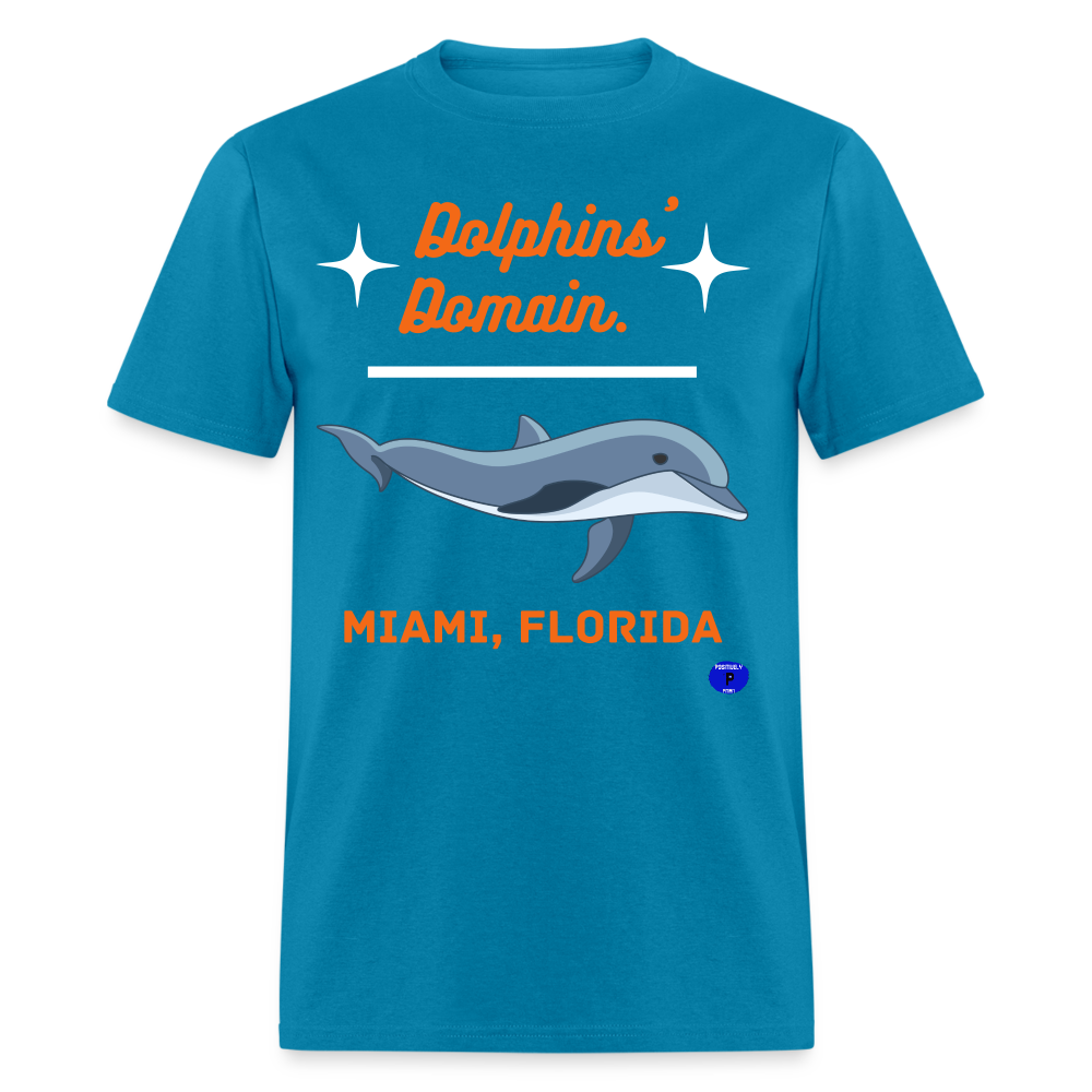 Dolphins' Domain Classic T-Shirt - turquoise