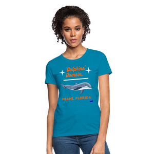 Dolhins' Domain Women's T-Shirt - turquoise