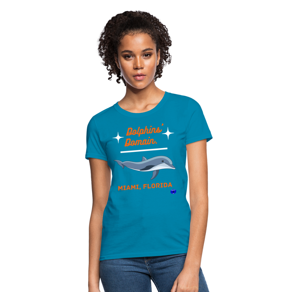 Dolhins' Domain Women's T-Shirt - turquoise