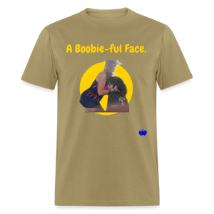 A Boobie-ful Face T-Shirt - khaki