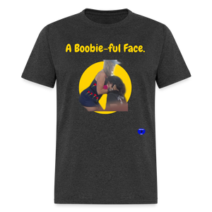 A Boobie-ful Face T-Shirt - heather black