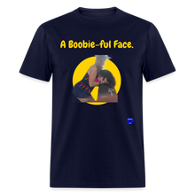 Load image into Gallery viewer, A Boobie-ful Face T-Shirt - navy