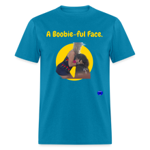 Load image into Gallery viewer, A Boobie-ful Face T-Shirt - turquoise