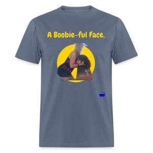 A Boobie-ful Face T-Shirt - denim