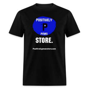 Positively P Man Store T-Shirt - black