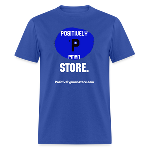 Positively P Man Store T-Shirt - royal blue