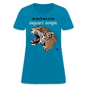 Jaguars Jungle Women's T-Shirt - turquoise