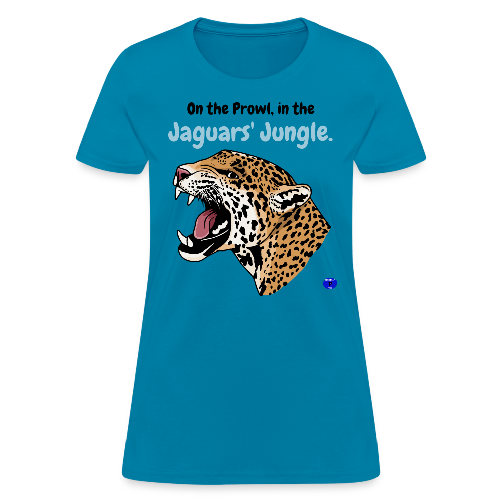 Jaguars Jungle Women's T-Shirt - turquoise