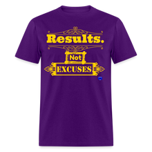 Load image into Gallery viewer, Results not Excuses T-Shirt - purple