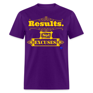 Results not Excuses T-Shirt - purple