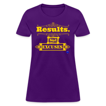 Load image into Gallery viewer, Results not Excuses Women&#39;s T-Shirt - purple