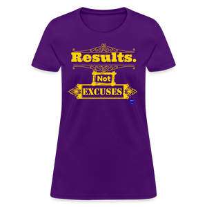 Results not Excuses Women's T-Shirt - purple