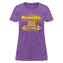 Load image into Gallery viewer, Results not Excuses Women&#39;s T-Shirt - purple heather