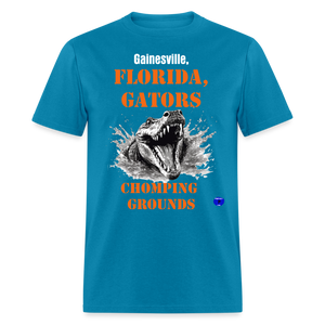 Gators Chomping Grounds T-Shirt - turquoise