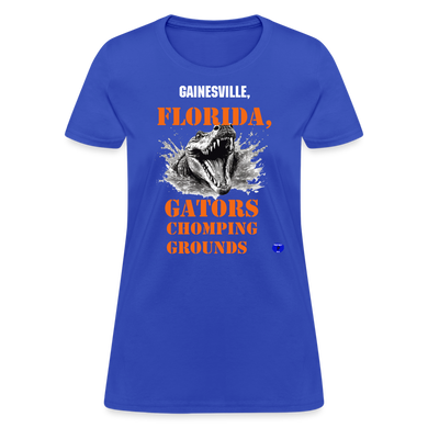 Women's Gators Chomping Grounds T-Shirt - royal blue