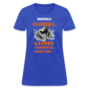 Women's Gators Chomping Grounds T-Shirt - royal blue