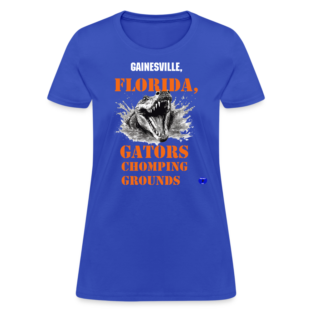 Women's Gators Chomping Grounds T-Shirt - royal blue