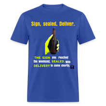 Load image into Gallery viewer, Sign, sealed, Deliver Men T Shirt - royal blue