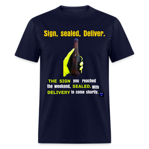 Sign, sealed, Deliver Men T Shirt - navy