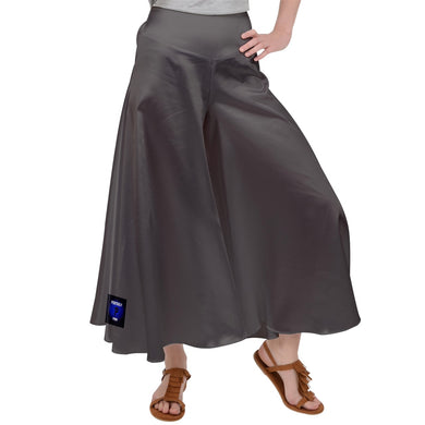 Gray PPM Satin Palazzo Pants