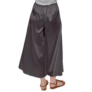 Gray PPM Satin Palazzo Pants