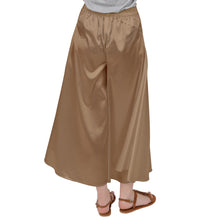 Load image into Gallery viewer, Lt Brown PPM Satin Palazzo Pants