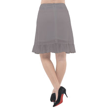 Load image into Gallery viewer, GrayFishtail Chiffon Skirt