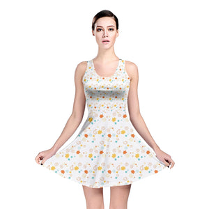 flower_pattern Reversible Skater Dress