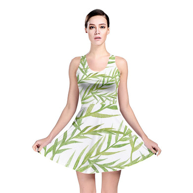 Leaf  Reversible Skater Dress