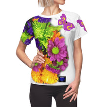 Load image into Gallery viewer, Flowers and Butterfly Women&#39;s AOP Cut &amp; Sew Tee