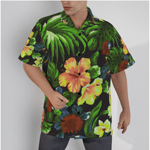 Load image into Gallery viewer, Hibiscus - orchard floral print Men&#39;s Hawaiian Shirt With Button Closure (SPI)