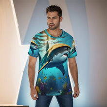 Load image into Gallery viewer, Shark swimming  Print Men&#39;s O-Neck T-Shirt. (SPI)