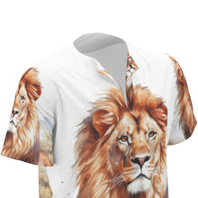 Load image into Gallery viewer, Lion Print Men&#39;s African Dashiki Shirt. (SPI)