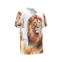 Load image into Gallery viewer, Lion Print Men&#39;s African Dashiki Shirt. (SPI)