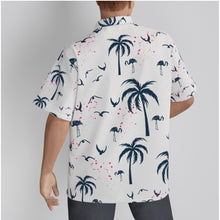 Load image into Gallery viewer, P Tree n Flamingo All-Over Print Men&#39;s Hawaiian Shirt With Button Closure. (SPI)