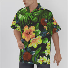 Load image into Gallery viewer, Hibiscus - orchard floral print Men&#39;s Hawaiian Shirt With Button Closure (SPI)