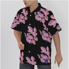 Load image into Gallery viewer, Purple Leaves All-Over Print Men&#39;s Hawaiian Shirt With Button Closure. (SPI)