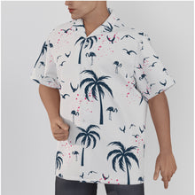 Load image into Gallery viewer, P Tree n Flamingo All-Over Print Men&#39;s Hawaiian Shirt With Button Closure. (SPI)