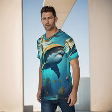 Load image into Gallery viewer, Shark swimming  Print Men&#39;s O-Neck T-Shirt. (SPI)