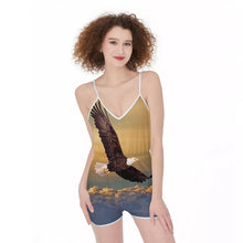 Load image into Gallery viewer, Eagle Soar Print Women&#39;s Cami Romper