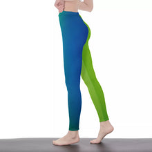 Load image into Gallery viewer, Green n Blue Flexion Casual Leggings