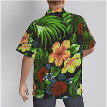 Load image into Gallery viewer, Hibiscus - orchard floral print Men&#39;s Hawaiian Shirt With Button Closure (SPI)