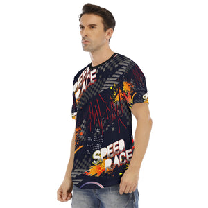 Deep speed race Short Sleeve Rounded Hem T-shirt. (SPI)