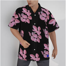 Load image into Gallery viewer, Purple Leaves All-Over Print Men&#39;s Hawaiian Shirt With Button Closure. (SPI)