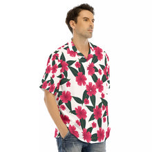 Load image into Gallery viewer, Floral Print Men&#39;s Hawaiian Shirt With Button Closure