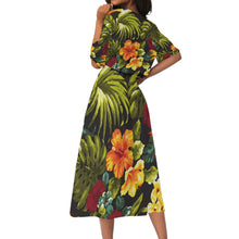 Load image into Gallery viewer, Hibiscus Bed All-Over Print Women&#39;s Elastic Waist Dress