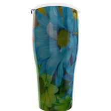 Load image into Gallery viewer, Blue daisy poms bqt Cone Tumbler 30oz