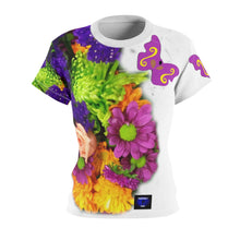 Load image into Gallery viewer, Flowers and Butterfly Women&#39;s AOP Cut &amp; Sew Tee