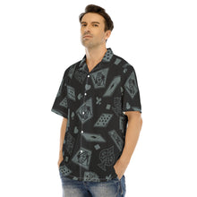 Load image into Gallery viewer, Cards Deck Print Men&#39;s Hawaiian Shirt With Button Closure