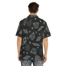 Load image into Gallery viewer, Cards Deck Print Men&#39;s Hawaiian Shirt With Button Closure